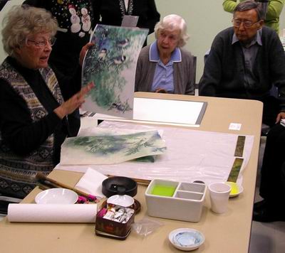 Moira Mudie shows work using treated paper