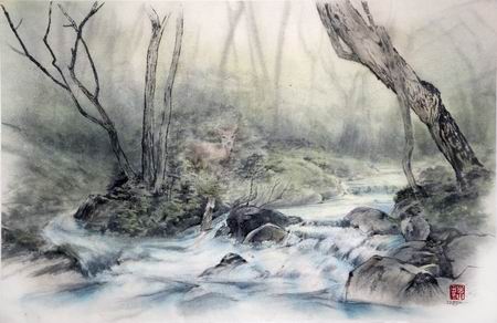 By the Stream by Mary Ikeda