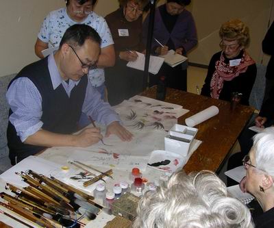 Working on details that comprise the rooster