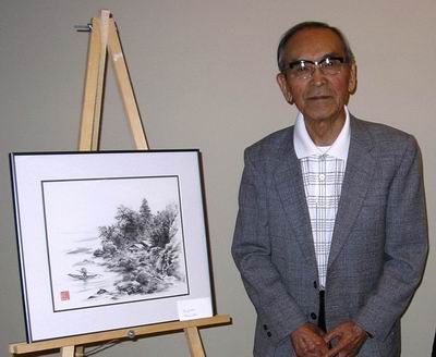Kiyoshi Kenzaki with his test piece