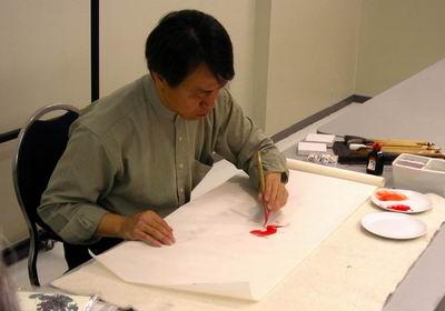 Tail of the fish is drawn first