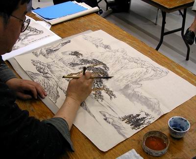 Double brush technique