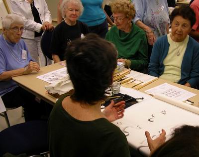 Roslyn Levin's advice for workshop participants about to paint