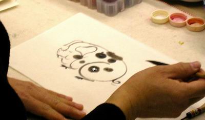 Cartoon-like pig