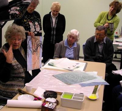 Another example of using treated paper as an effective background