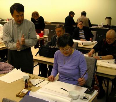 Helping participant capture essence of fish