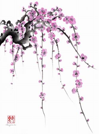 Weeping Plum by Shirley Isojima